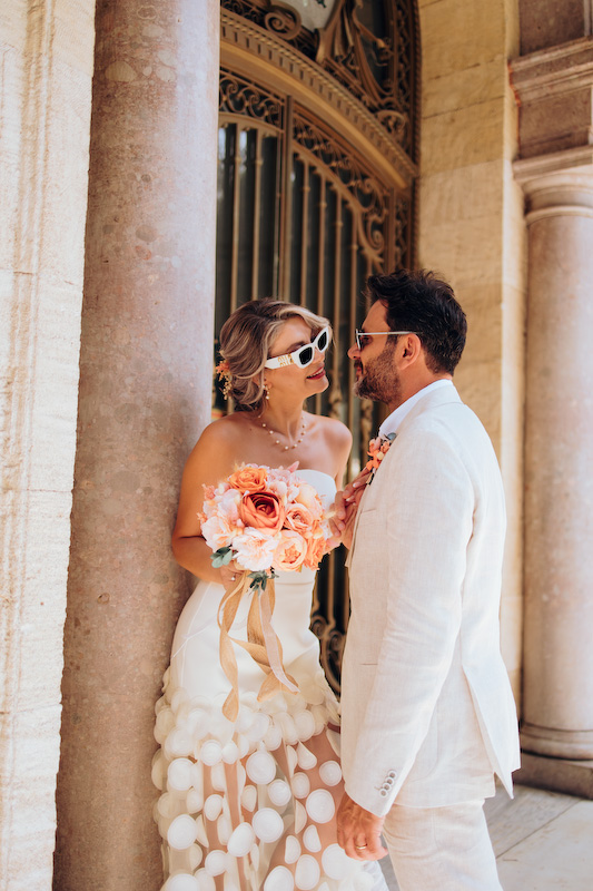 Hidiv Kasrı bahçesinde Nursel ve Murat’ın doğal ve romantik düğün fotoğraf çekimi