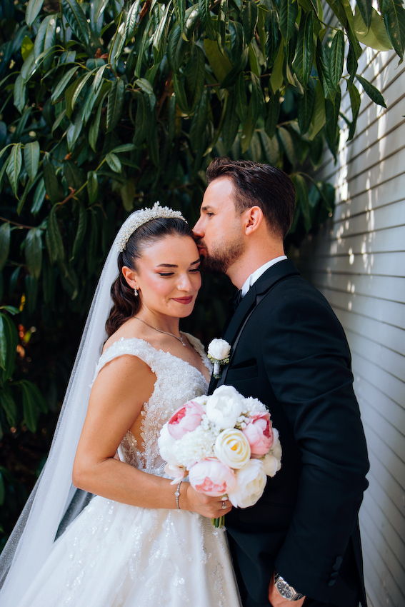 İstanbul Sarıyer Plato’da Özge ve Efe’nin romantik düğün dış çekimi